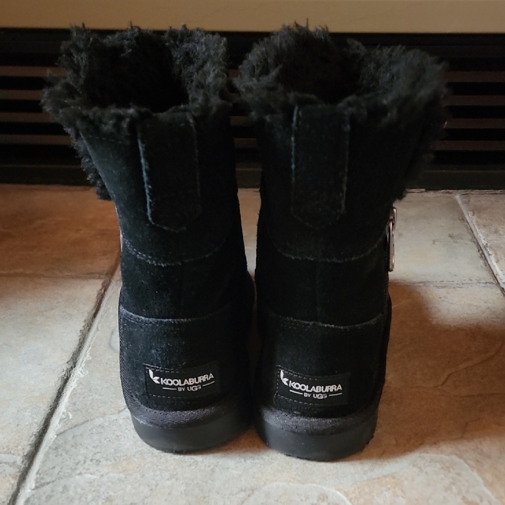 Koolaburra by UGG Black Plush Boots